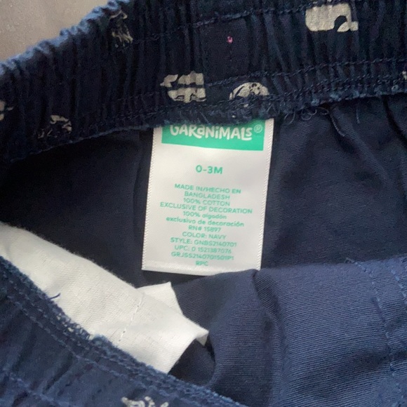 Garanimals baby boy navy sea drawstring shorts 0-3M NWT - Picture 4 of 4